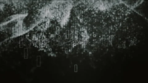 Futuristic Screen Display Data Matrix Simulation Background 스톡 동영상 280180979