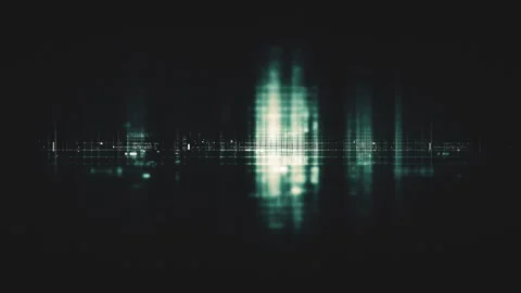 Futuristic Screen Display Data Matrix Simulation Background Vídeo Stock 280181188