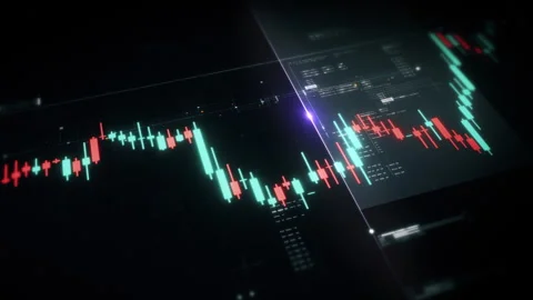 Futuristic Screen Display Data Matrix Simulation Background Stock Footage 328487813