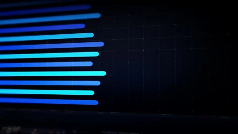 Futuristic Screen Display Data Matrix Simulation Background Video stock 328488897