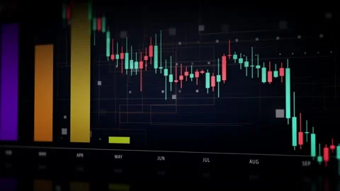 Futuristic Screen Display Data Matrix Simulation Background Video stock 328489627