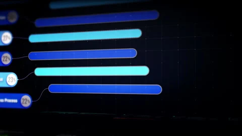 Futuristic Screen Display Data Matrix Simulation Background Stock Footage 328491692