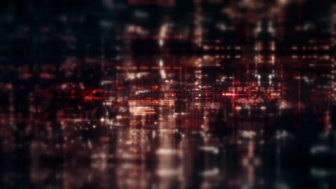 Futuristic Screen Display Data Matrix Simulation Background Stock-Footage 331585023