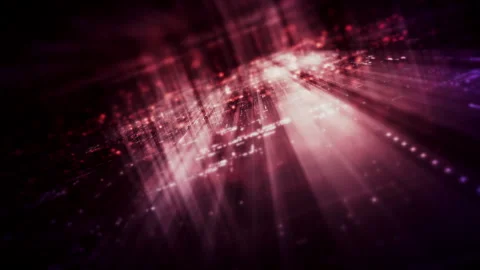 Futuristic Screen Display Data Matrix Simulation Background 库存影片 331586759