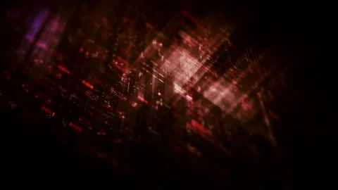 Futuristic Screen Display Data Matrix Simulation Background Stock Footage 331586760