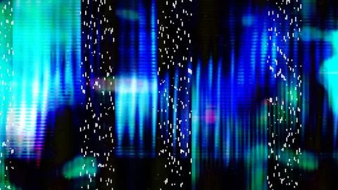 Futuristic Screen Display Pixels Stock Illustration