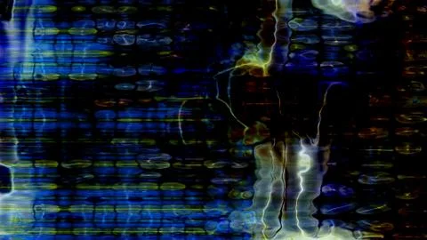 Futuristic Screen Display Pixels Stock Illustration