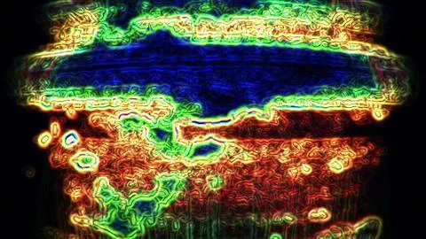 Futuristic Screen Display Pixels Stock-Illustration