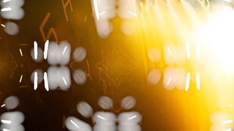 Futuristic Screen Display Pixels Stock-Illustration