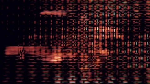 Futuristic Screen Display Pixels Stock Illustration