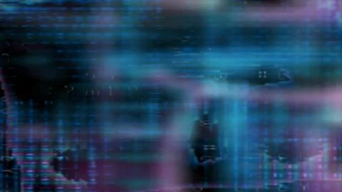 Futuristic Screen Display Pixels Stock Illustration