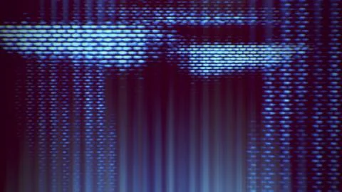 Futuristic Screen Display Pixels Stock Illustration