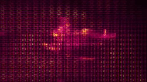 Futuristic Screen Display Pixels Stock Illustration