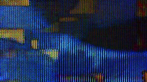 Futuristic Screen Display Pixels Stock Illustration