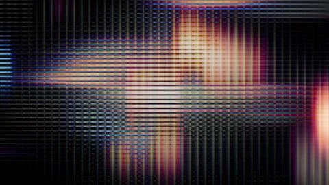 Futuristic Screen Display Pixels Stock Illustration