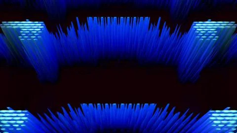 Futuristic Screen Display Pixels Stock Illustration