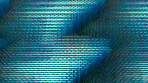 Futuristic Screen Display Pixels Stock Illustration