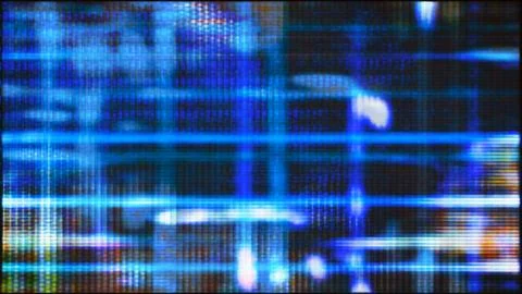 Futuristic Screen Display Pixels Stock Illustration