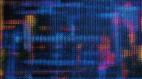 Futuristic Screen Display Pixels Stock Illustration