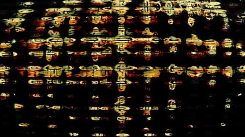 Futuristic Screen Display Pixels Stock-Fotos