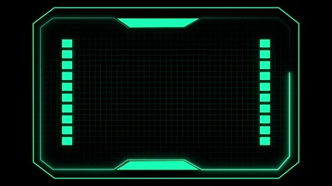 Futuristic screen with glowing interface and minimalist design elements Stock Footage 337366888