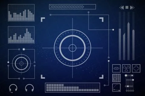Futuristic screen Stock Illustration