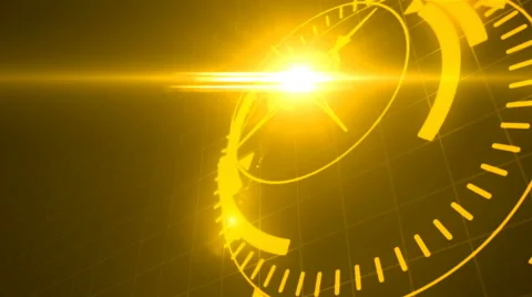 Futuristic screensaver with code hologram. HUD Heads Up Display Scanner high Video stock 65465296