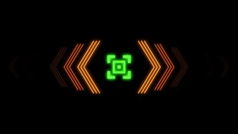 Futuristic screensaver with hex corner. HUD Heads Up Display Scanner high tec 스톡 일러스트