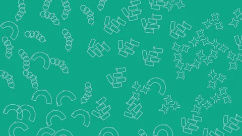 Futuristic Seamless Loop Abstract Geometric Pattern Design for 2025 Visuals Stock Footage 344909873