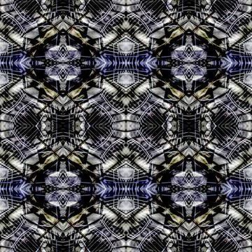 Futuristic Seamless Pattern Design Digital abstract futuristic style geome... Stock Photos