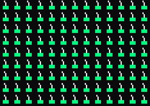 Futuristic seamless pattern featuring a grid of abstracted Stock Illustration