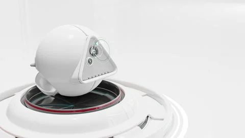 Futuristic security CCTV camera with Motion sensor. 動画素材 199736397