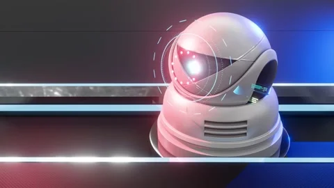 Futuristic security CCTV camera with Motion sensor.  Stock Footage 227699003