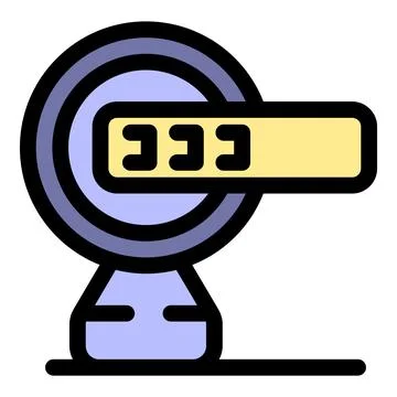 Futuristic security scanner analyzing data with digital interface Stock Illustration