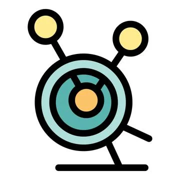 Futuristic sensor gathering data with wireless technology Stock Illustration