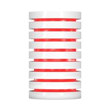 Futuristic server hard disk and database or battery cell. Illustrazione stock