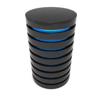 Futuristic server hard disk and database or battery cell. 스톡 일러스트