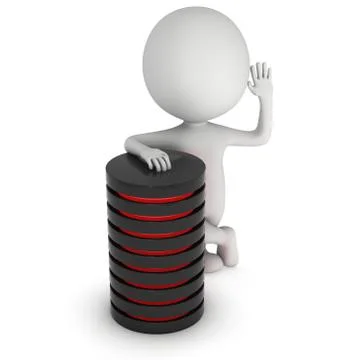 Futuristic server hard disk and database or battery cell. 스톡 일러스트