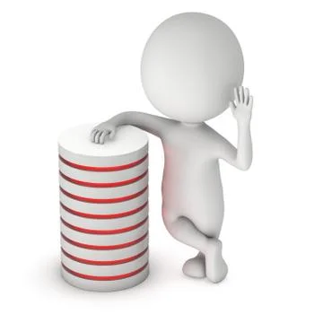 Futuristic server hard disk and database or battery cell. Illustrazione stock