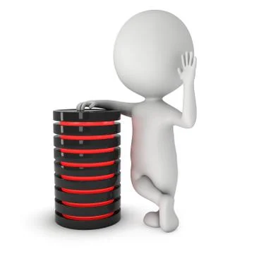 Futuristic server hard disk and database or battery cell. 스톡 일러스트