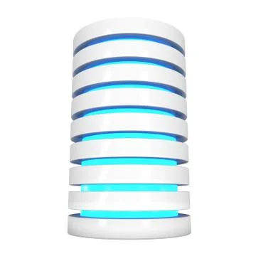 Futuristic server hard disk and database or battery cell. 스톡 일러스트