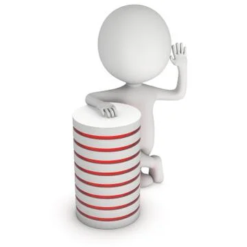 Futuristic server hard disk and database or battery cell. Stockillustratie