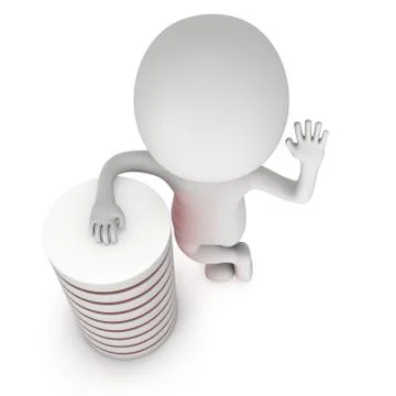 Futuristic server hard disk and database or battery cell. イラスト素材