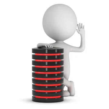 Futuristic server hard disk and database or battery cell. イラスト素材