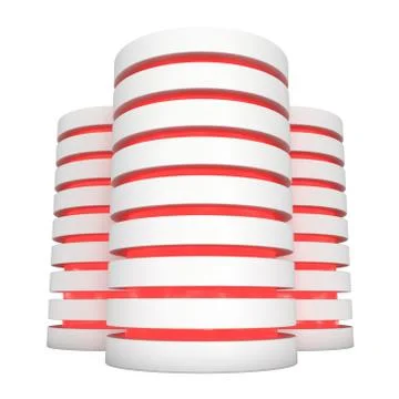 Futuristic server hard disk and database or battery cell. 스톡 일러스트