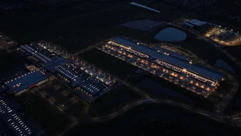 Futuristic server space powering artificial intelligence and internet. Stock Footage 318620490