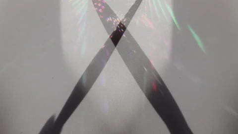 Futuristic Shadows: Moving Dots and Shapes in a Dreamlike Glow Stock Footage 304365810