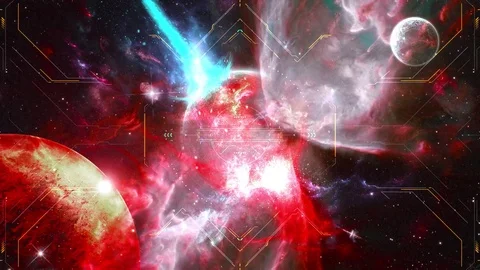 Futuristic shape. Colorful background. Stock-Footage 77256729