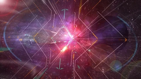 Futuristic shape. Stock Footage 77256863