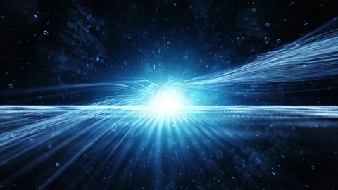 Futuristic shine digital binary code data travel animation Stock Footage 338304587